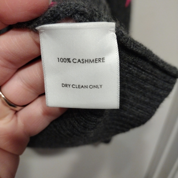 White + Warren Anthropologie Women's Heart Moon Star 100% Cashmere Sweater Sz S - Picture 5 of 6